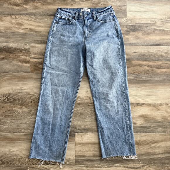 Abercrombie & Fitch Curve Love Baggy Low Rise Jeans Women’s Size 26/2 - Picture 1 of 6